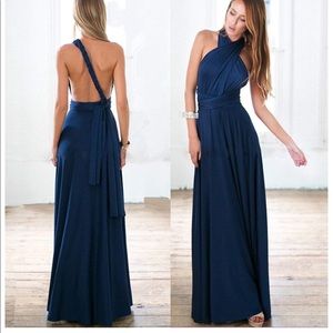 navy blue night dress